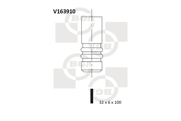 Впускной клапан  арт. V163910