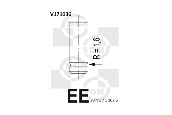 Впускной клапан AE арт. V171036