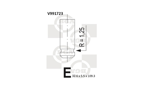 Впускной клапан AE арт. V991723