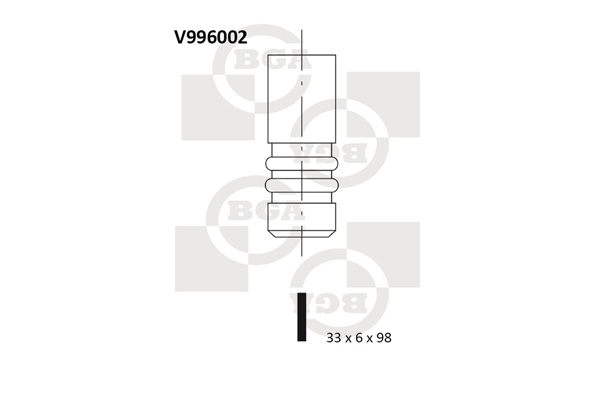 Впускной клапан IJS GROUP арт. V996002