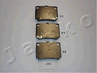 Тормозные колодки дисковые KAVO PARTS арт. 51592