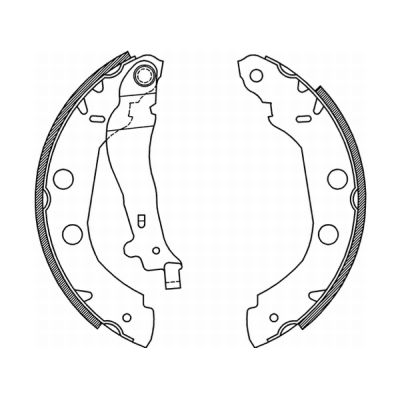 Гальмівні колодки, барабанні BOSCH арт. C01002ABE