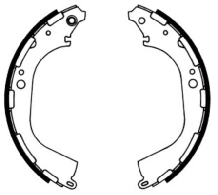 Гальмівні колодки, барабанні BOSCH арт. C01045ABE