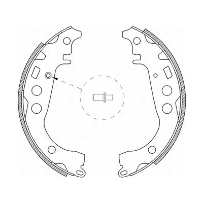 Гальмівні колодки, барабанні BOSCH арт. C02059ABE