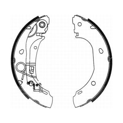 Гальмівні колодки, барабанні BOSCH арт. C0F025ABE