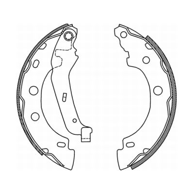 Комплект задних тормозных колодок FERODO арт. C0R013ABE