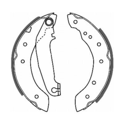 Комплект задних тормозных колодок ABE C0V002ABE