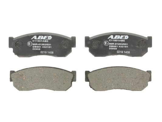 Тормозные колодки передние дисковые ABE C11001ABE