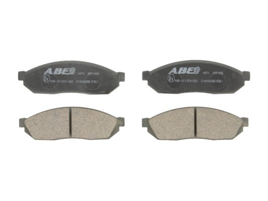 Тормозные колодки передние дисковые ABE C14004ABE