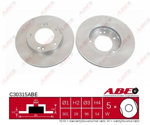 Тормозной диск BREMBO арт. C30315ABE