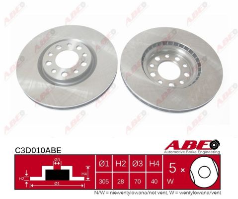 Тормозной диск ROADHOUSE арт. C3D010ABE