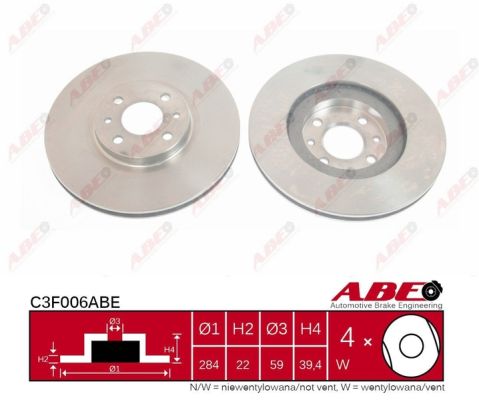Тормозной диск FEBI BILSTEIN арт. C3F006ABE