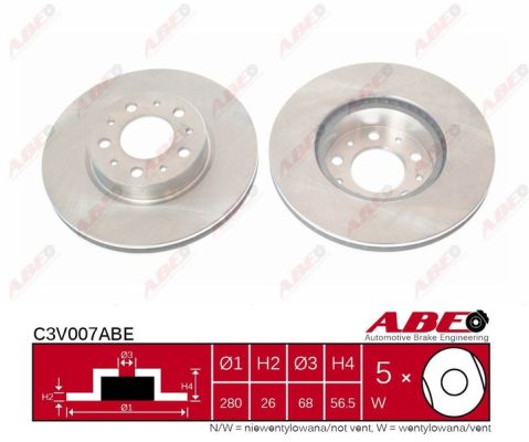 Гальмівний диск BREMBO арт. C3V007ABE