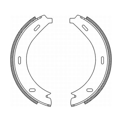 Колодки тормозные барабанные BOSCH арт. CRM005ABE