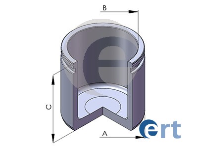 Ремкомплект гальмівного поршня супорта ERT (150695-C) SOLGY арт. 150695-C