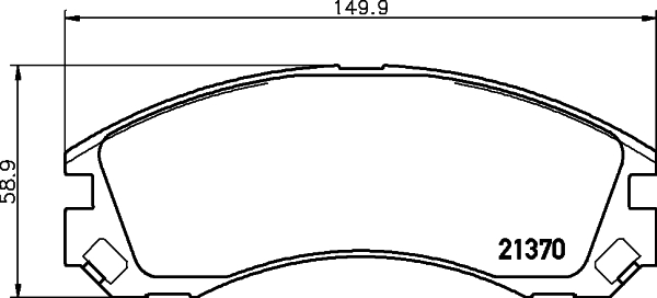 Тормозные колодки передние дисковые BOSCH арт. 8DB355011-751