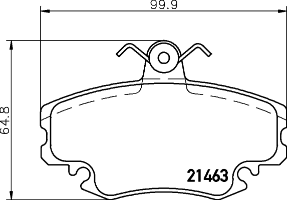 Тормозные колодки передние дисковые BOSCH арт. 8DB355018-131