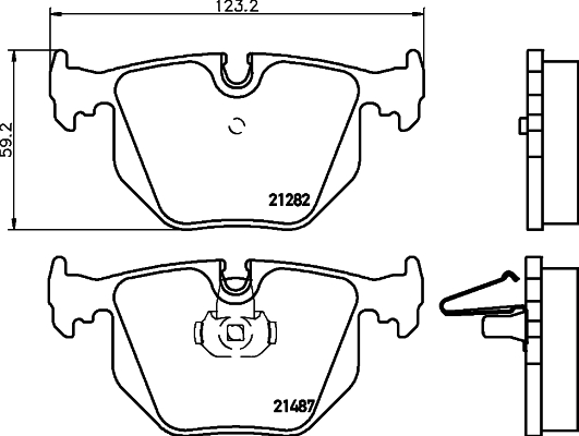 Тормозные колодки задние дисковые A.B.S. арт. 8DB355008-091