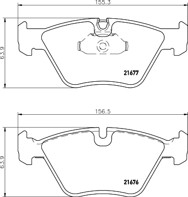 Тормозные колодки дисковые DENCKERMANN арт. 8DB355007-961