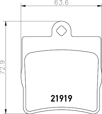 Тормозные колодки задние дисковые ATE арт. 8DB355008-461