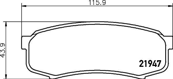 Тормозные колодки дисковые KAVO PARTS арт. 8DB355016-831