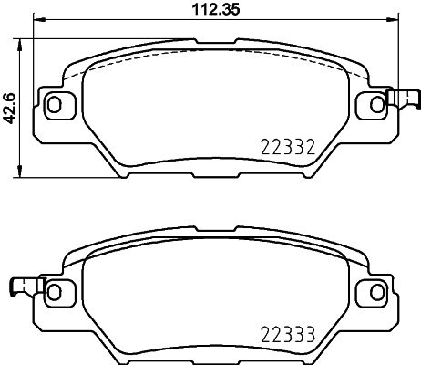 Тормозные колодки дисковые FERODO арт. 8DB355025461