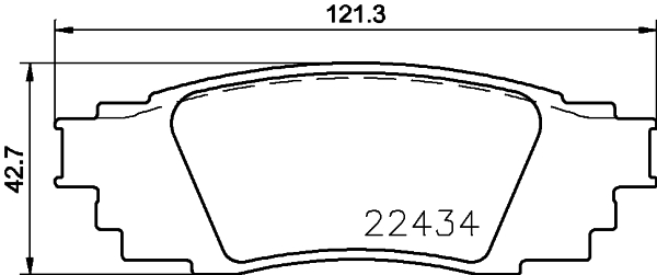 Тормозные колодки дисковые TOYOTA арт. 8DB355025121