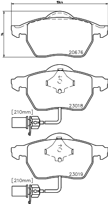 Тормозные колодки дисковые ICER арт. 8DB355010-731