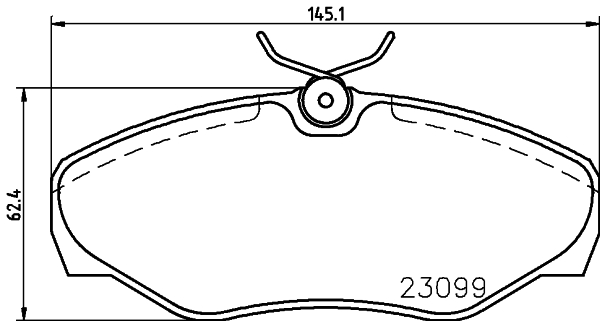 Тормозные колодки дисковые DELPHI арт. 8DB355011-091