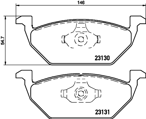 Тормозные колодки дисковые CHAMPION арт. 8DB355008-591