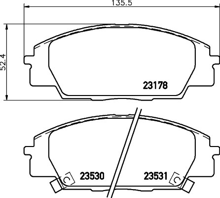 Тормозные колодки дисковые TRW арт. 8DB355009-731