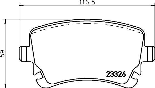 Тормозные колодки дисковые VAG арт. 8DB355010-971