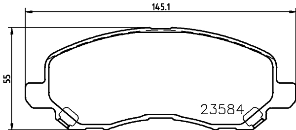 Тормозные колодки дисковые PROFIT арт. 8DB355009-671