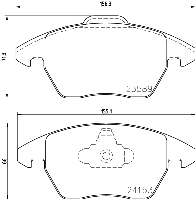 колодки гальмівні дискові комплект; передн. NK арт. 8DB355011811