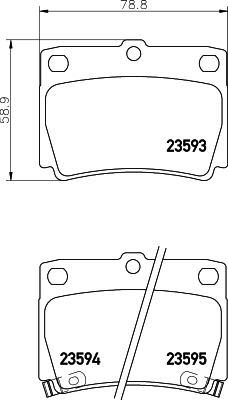 Тормозные колодки дисковые Hi-Q арт. 8DB355009-501