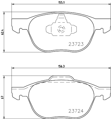 Тормозные колодки дисковые BOSCH арт. 8DB355011-191