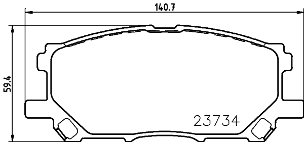 Тормозные колодки дисковые FERODO арт. 8DB355010-071