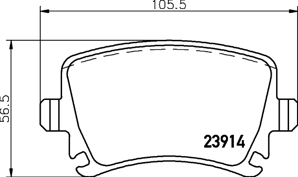 Комплект тормозных колодок, дисковый тормоз BOSCH арт. 8DB355010-601