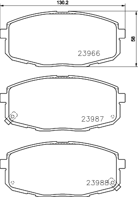 Тормозные колодки дисковые BREMBO арт. 8DB355010-611