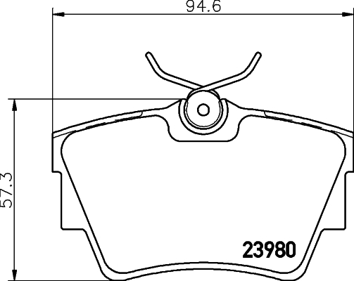 Тормозные колодки дисковые RENAULT арт. 8DB355010-761