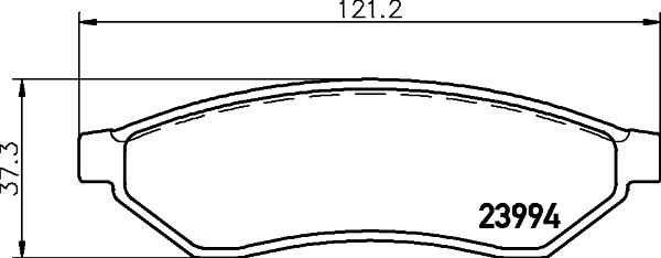 Тормозные колодки зад. Evanda 02- BOSCH арт. 8DB355011-671