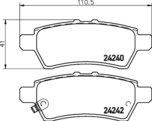 Тормозные колодки дисковые QUICK BRAKE арт. 8DB355012-081
