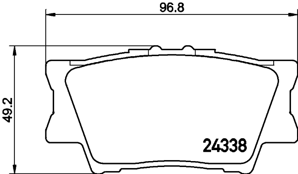 Тормозные колодки дисковые TEXTAR арт. 8DB355006-881
