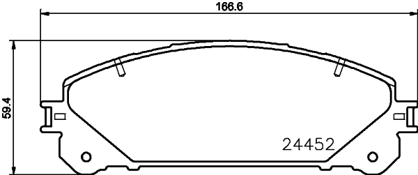 Тормозные колодки передние дисковые FERODO арт. 8DB355015-461