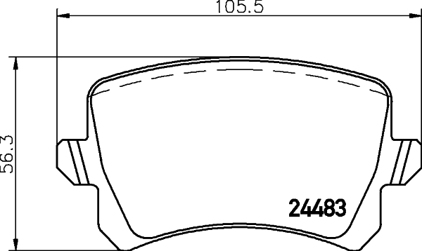 Тормозные колодки задние дисковые DELPHI арт. 8DB355025-331