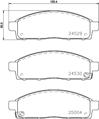 Тормозные колодки передние дисковые MEYLE арт. 8DB355013-221