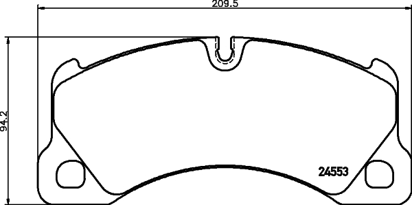 Тормозные колодки дисковые REMSA арт. 8DB355014151