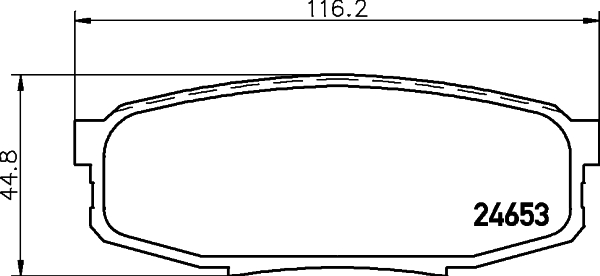 Тормозные колодки дисковые REMSA арт. 8DB355013-771