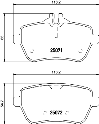 Тормозные колодки зад. MB SL R231 12- ZIMMERMANN арт. 8DB355020-471