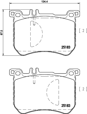 Тормозные колодки дисковые QUICK BRAKE арт. 8DB355020491